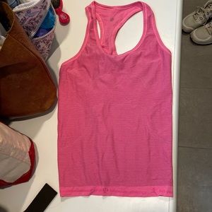 Lululemon pink Racer Running Tank Sz 8